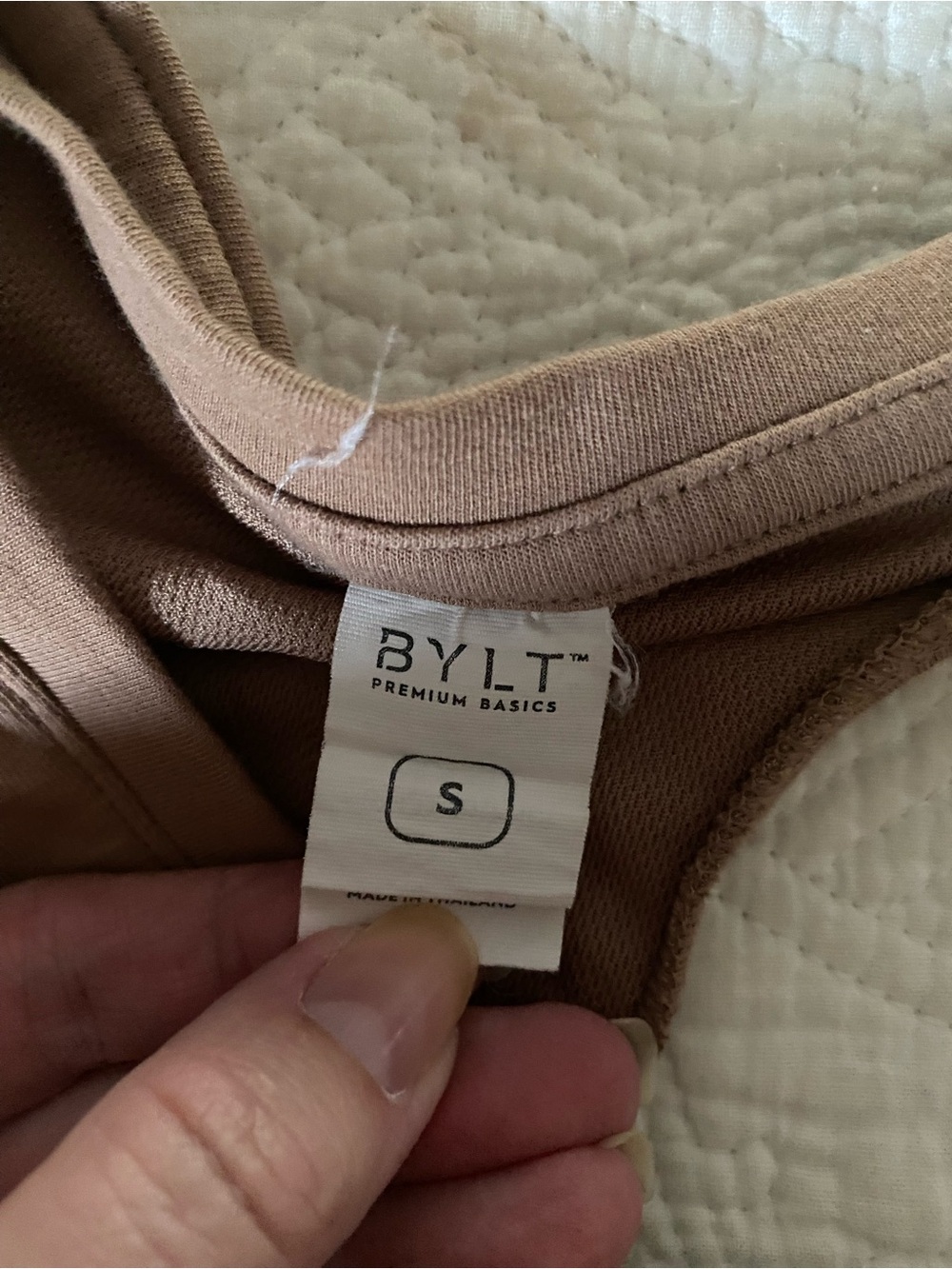 BYLT Tank Top Brown Racerback Small - Picture 4 of 9